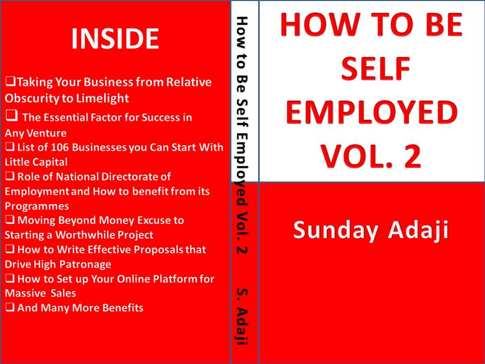 HOW TO BE SELF EMPLOYED VOL. 2 (White & Red)